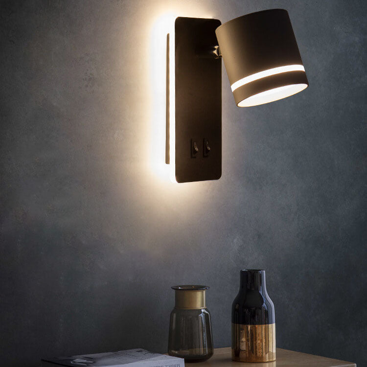 Contemporary Nordic Iron Square Spotlight Rotatable LED