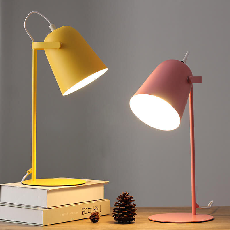 Nordic Macaron Color Creative Iron Bucket Design 1-Light