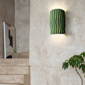 Contemporary Nordic Resin Striped Half Cylinder 2-Light