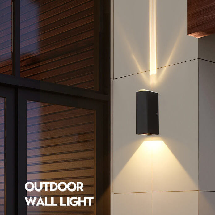 Modern Minimalist Aluminum Hardware Rectangular LED Outdoor