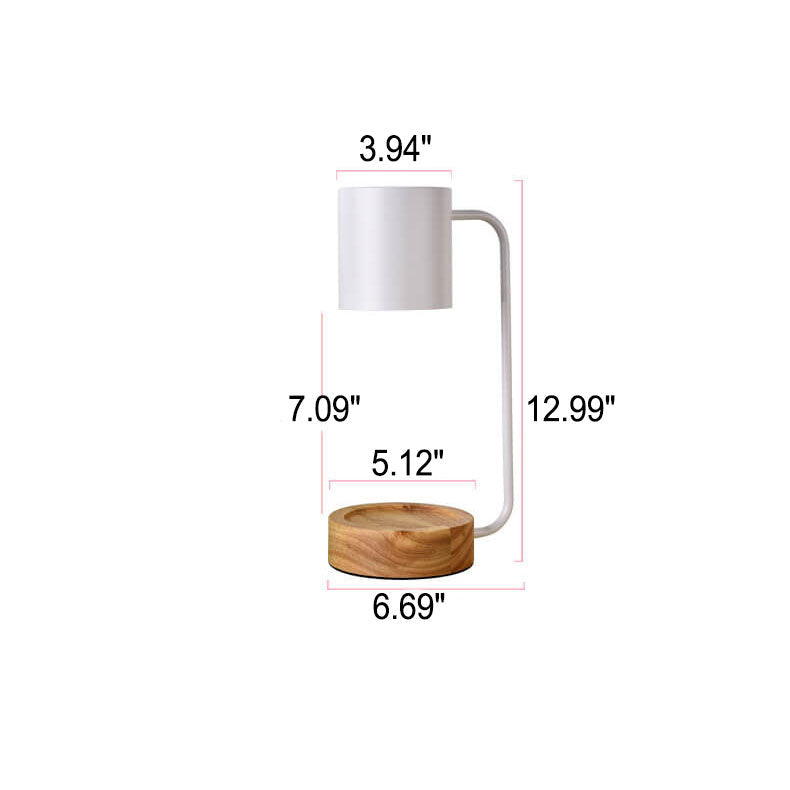 Japanese Minimalist Wood Timing Dimming 1-Light Melting Wax