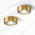 Modern Luxury Round Copper Ultra-thin LED Flush Mount Light