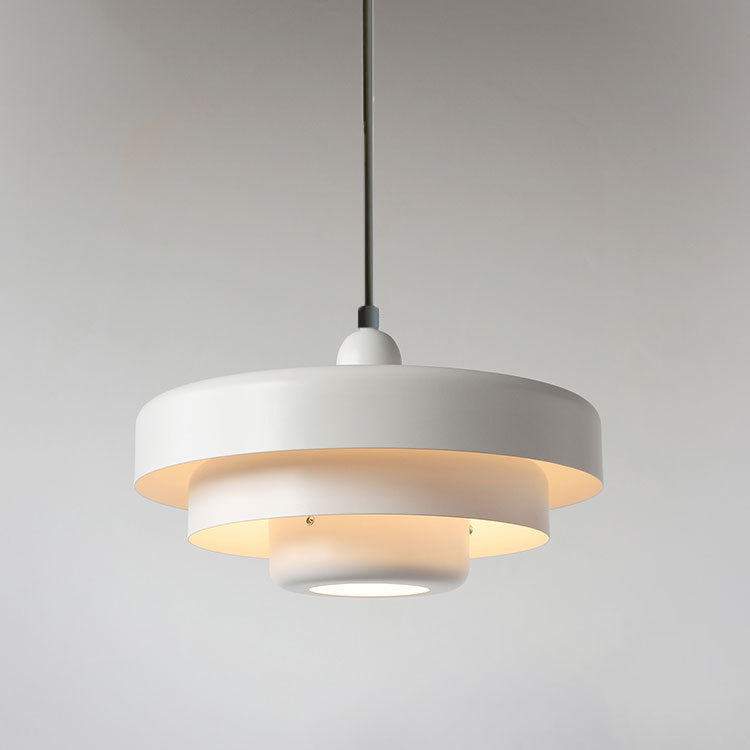 Nordic Vintage Multi-Layered Round Metal 1-Light Pendant