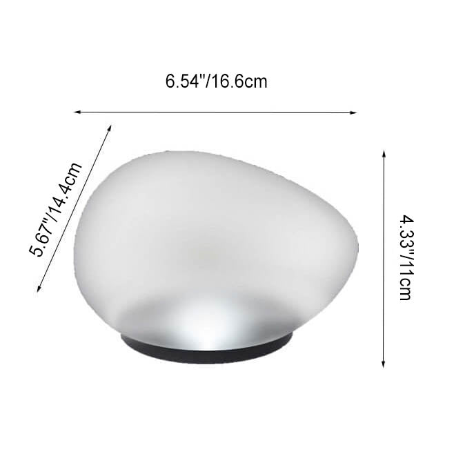 Solar Pebble ABS Sandblasted Glass LED Outdoor Landscape