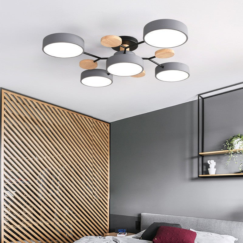 Contemporary Scandinavian Round Molecule Branch Design LED