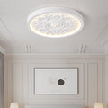 Modern Minimalist Carved Iron Resin Acrylic LED Flush Mount