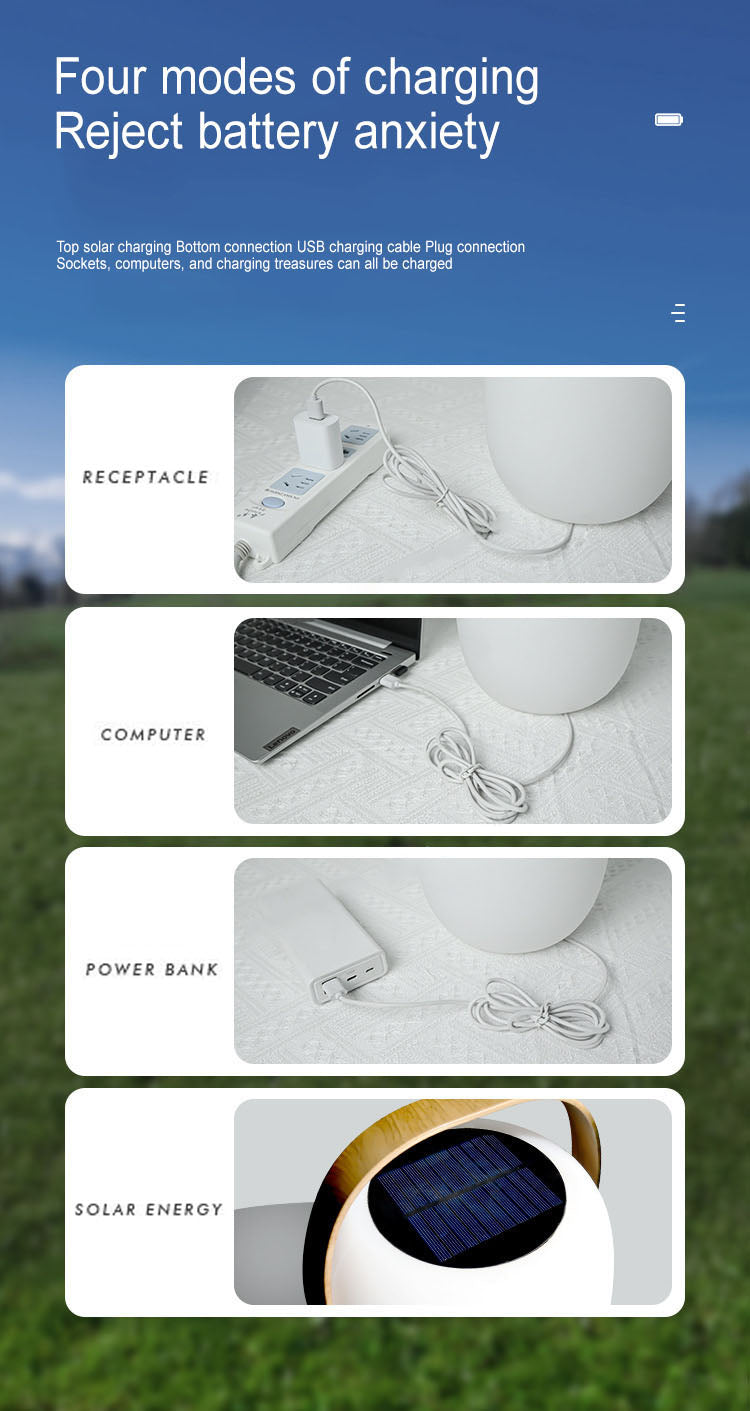 Solar PE Portable Basket LED Outdoor Waterproof Decorative