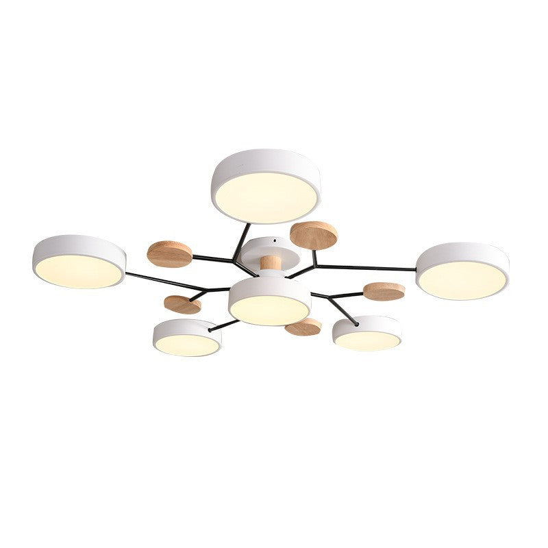 Contemporary Scandinavian Round Molecule Branch Design LED