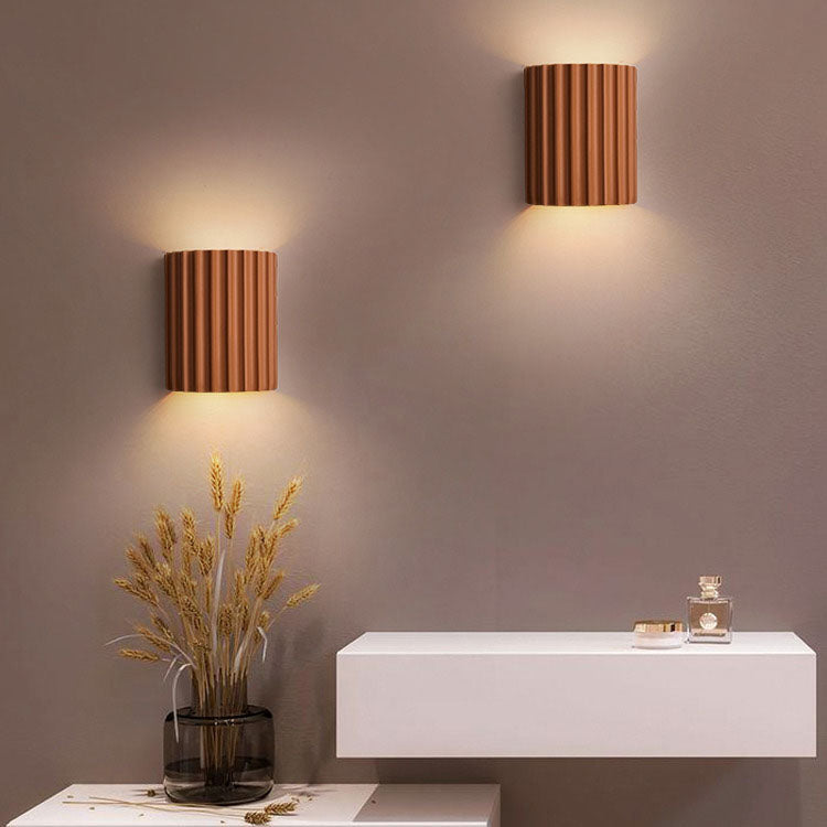 Contemporary Nordic Resin Tiles 2-Light Wall Sconce Lamp