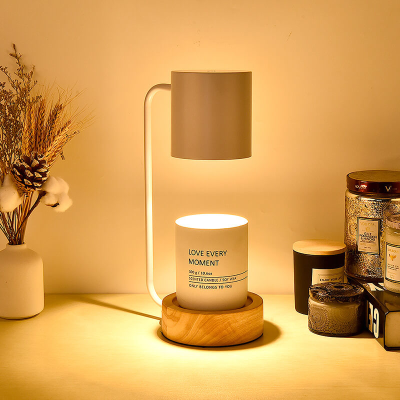 Japanese Minimalist Wood Timing Dimming 1-Light Melting Wax