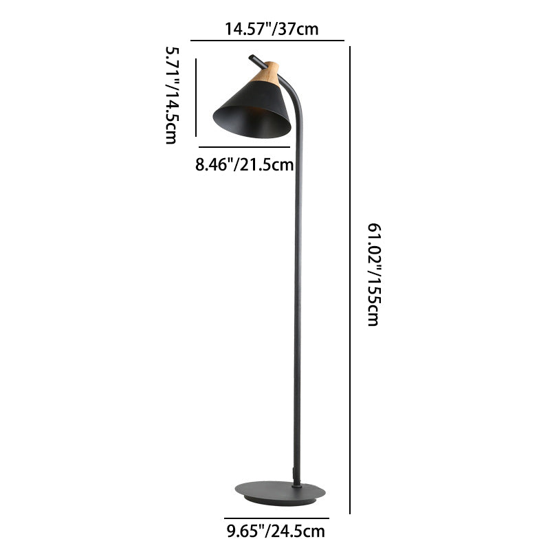 Contemporary Nordic Round Macaron Metal 1-Light Standing