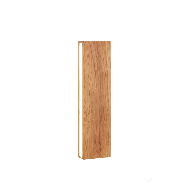Contemporary Nordic Log Rectangular Flat Rotatable Solid