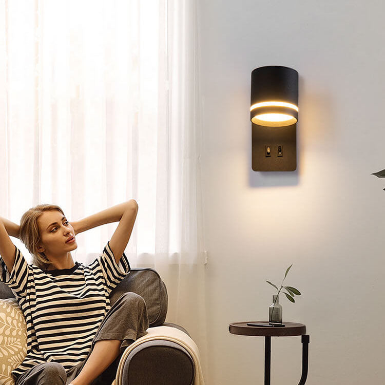 Contemporary Nordic Iron Square Spotlight Rotatable LED