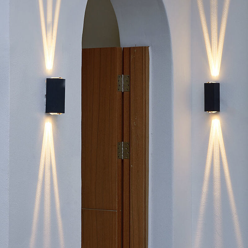 Modern Minimalist Aluminum Hardware Rectangular LED Outdoor