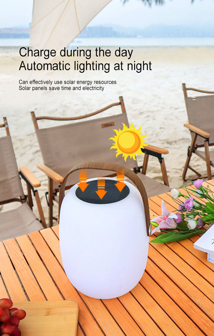 Solar PE Portable Basket LED Outdoor Waterproof Decorative