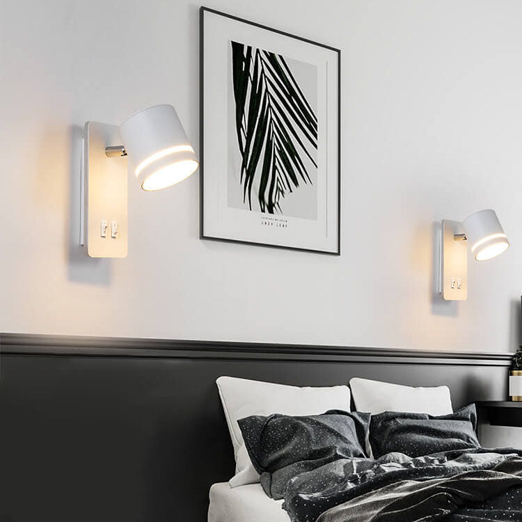 Contemporary Nordic Iron Square Spotlight Rotatable LED