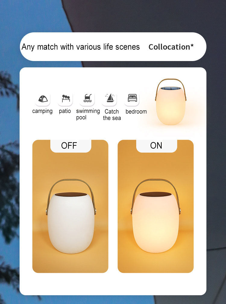 Solar PE Portable Basket LED Outdoor Waterproof Decorative