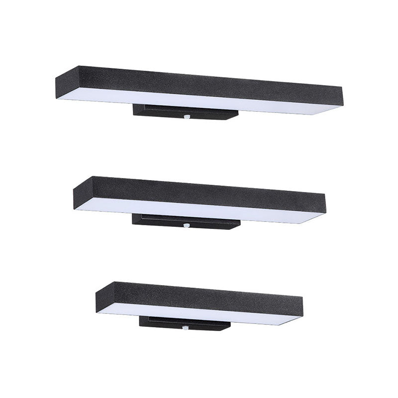 Modern Minimalist Rectangular Flat LED Sensor Outdoor