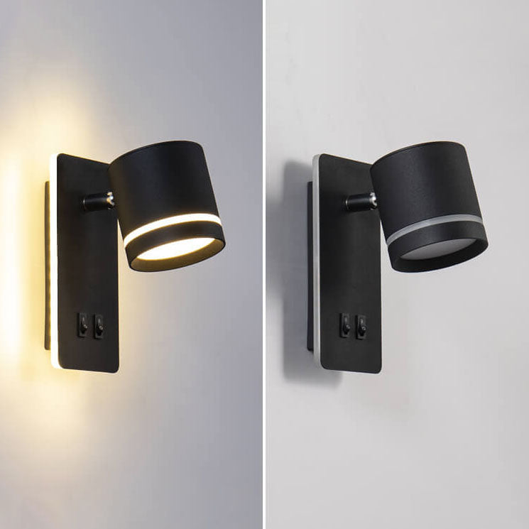 Contemporary Nordic Iron Square Spotlight Rotatable LED