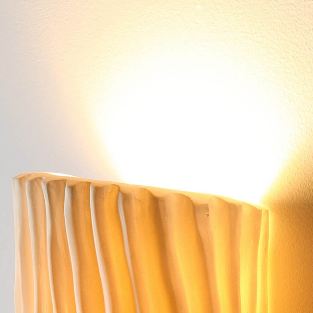 Contemporary Nordic Resin Striped Half Cylinder 2-Light