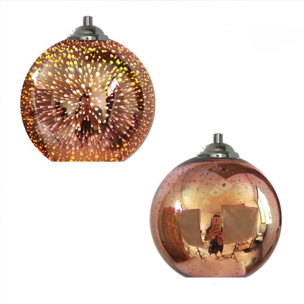 Modern Creative 3D Colorful Fireworks Glass 1-Light Dome
