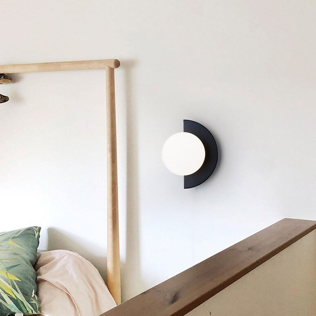 Modern Minimalist Glass Spherical Colorful Semicircle