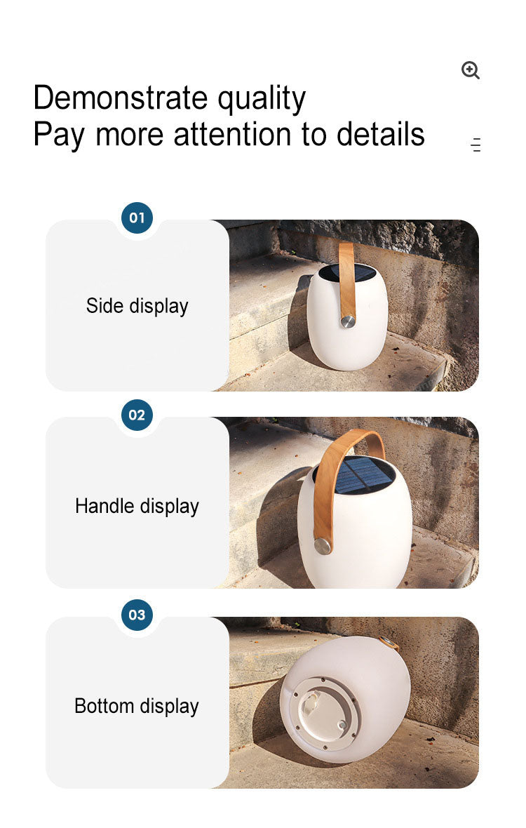 Solar PE Portable Basket LED Outdoor Waterproof Decorative