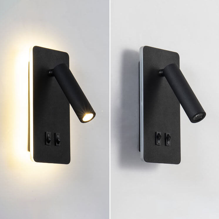 Contemporary Nordic Iron Square Spotlight Rotatable LED