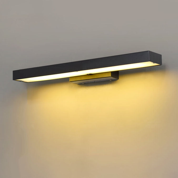 Modern Minimalist Rectangular Flat LED Sensor Outdoor