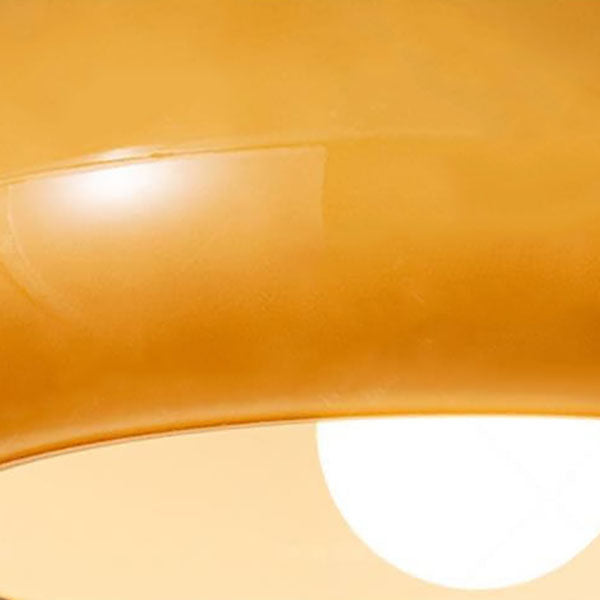 Modern Retro Round Solid Color Glass Electroplated Copper