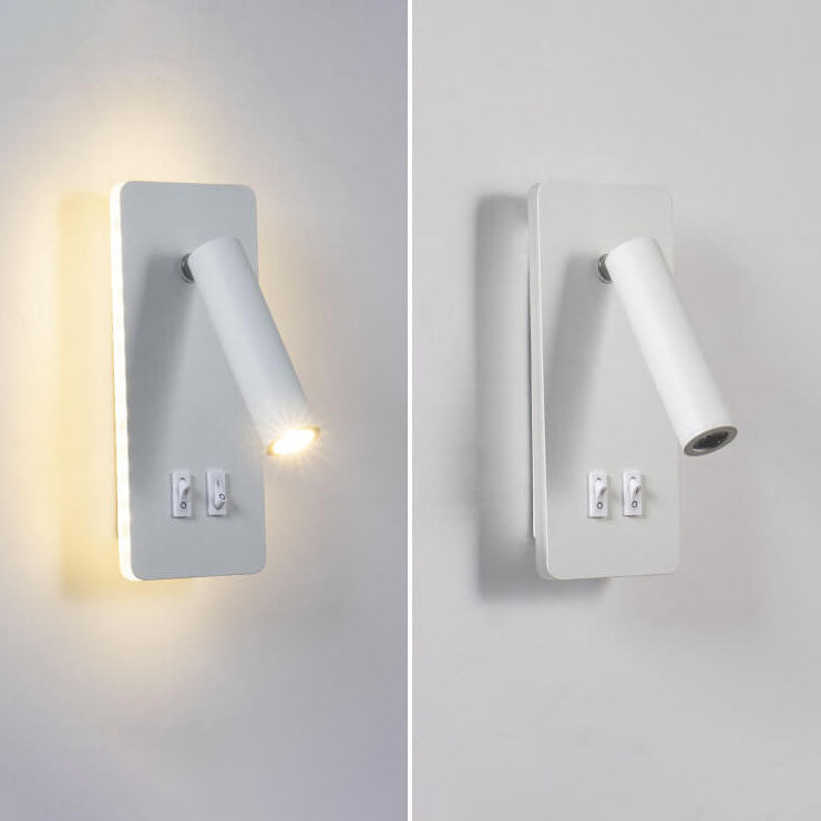 Contemporary Nordic Iron Square Spotlight Rotatable LED