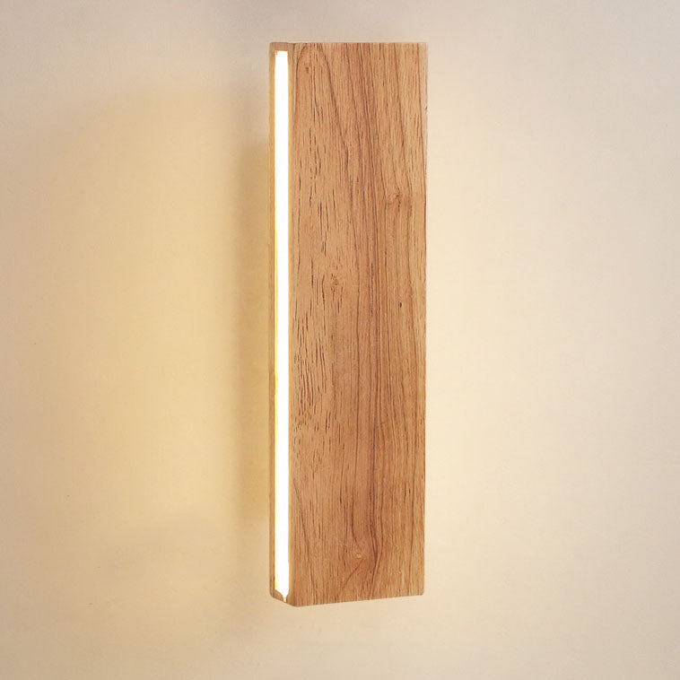 Contemporary Nordic Log Rectangular Flat Rotatable Solid
