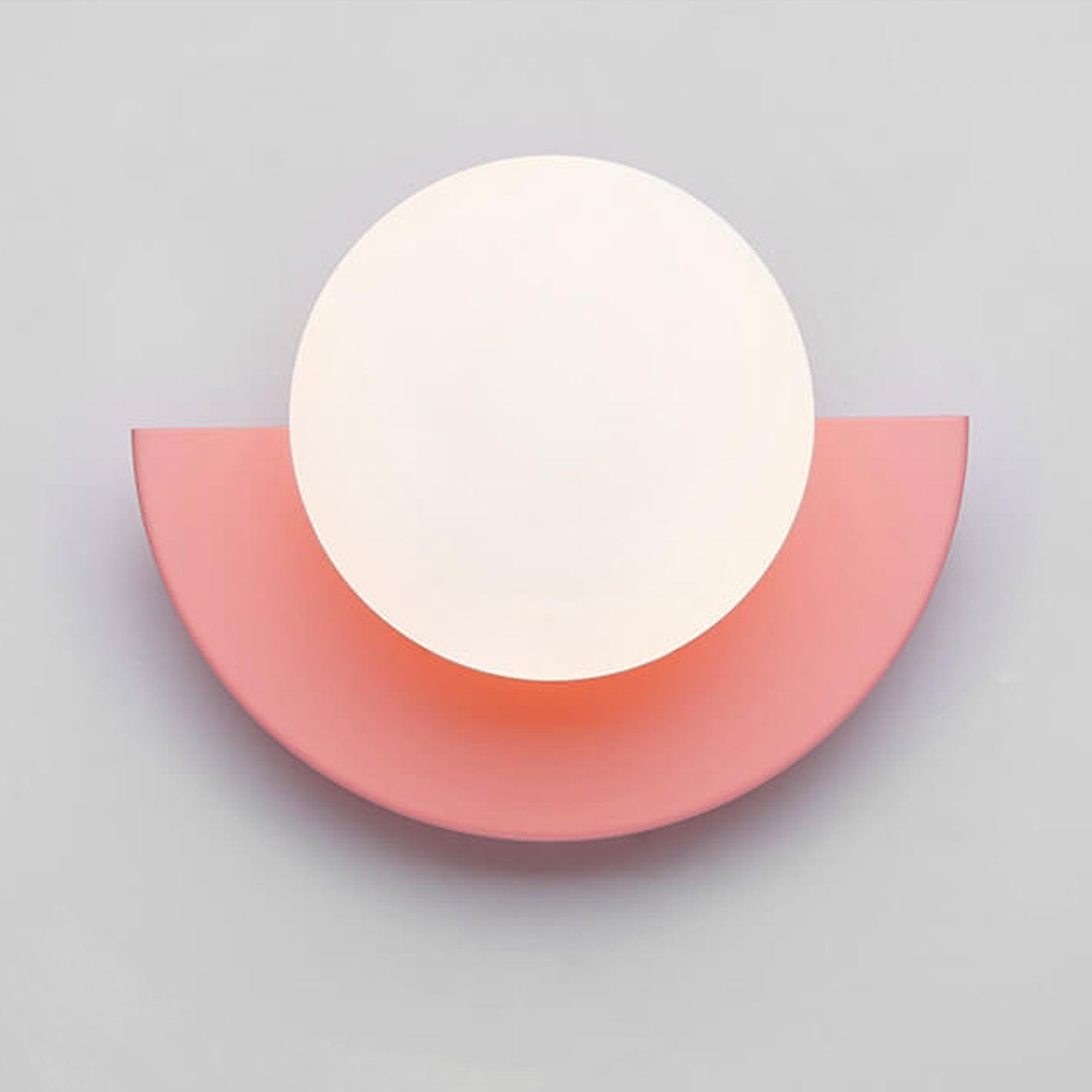 Modern Minimalist Glass Spherical Colorful Semicircle
