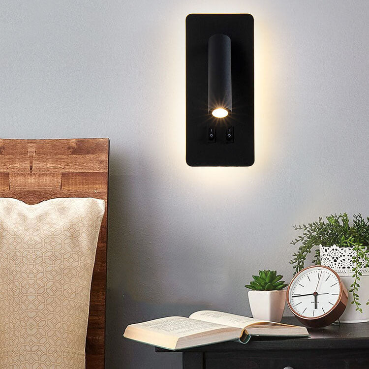 Contemporary Nordic Iron Square Spotlight Rotatable LED