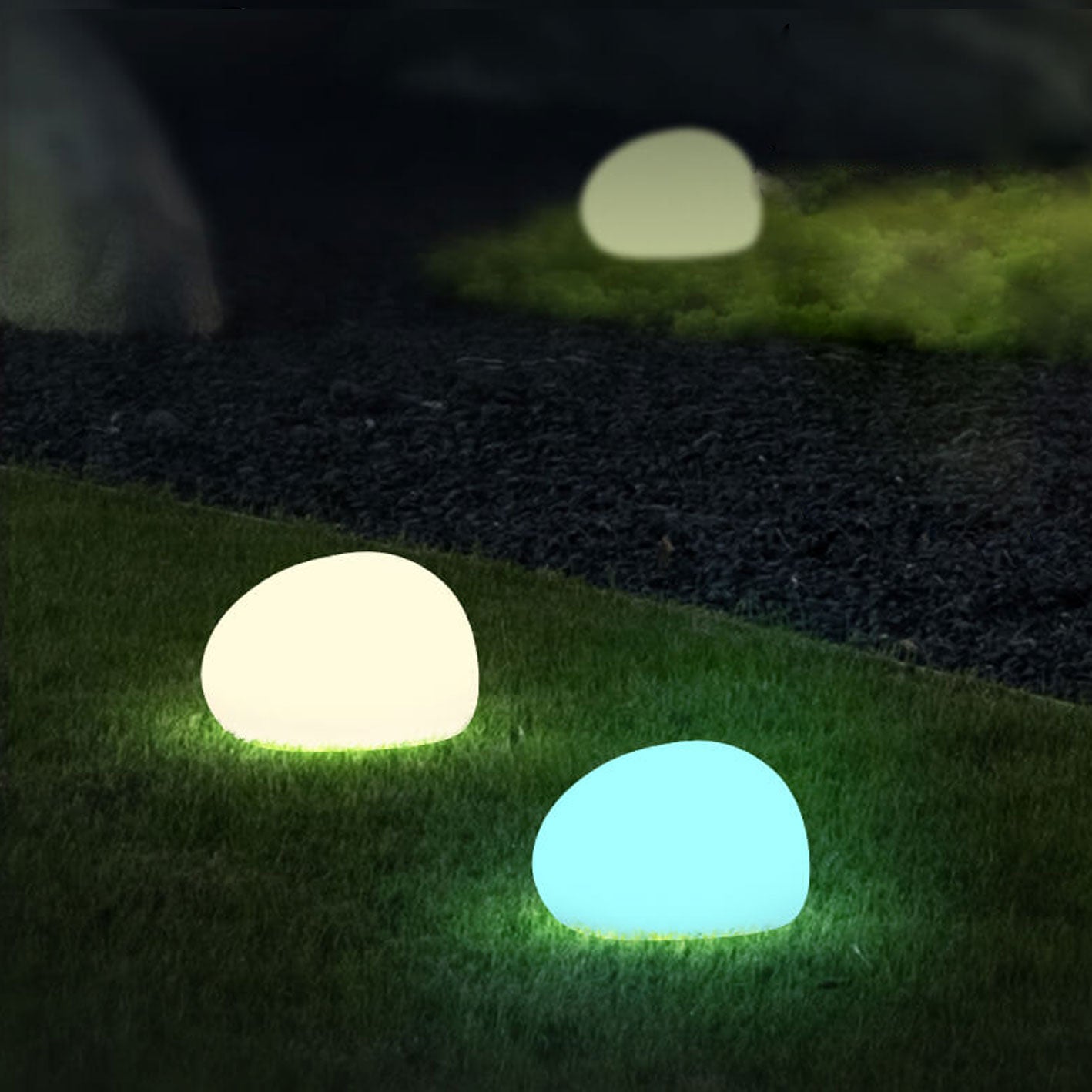 Solar Waterproof PE Spherical LED Outdoor Decorative Lawn