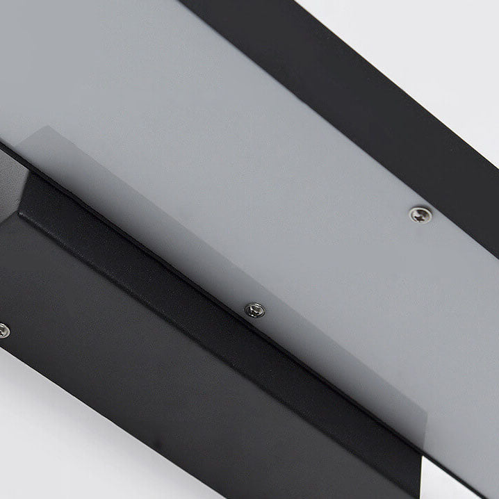Modern Minimalist Rectangular Flat LED Sensor Outdoor