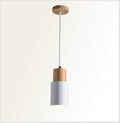 Nordic Macaron Cylinder Aluminum 1-Light Single LED Pendant