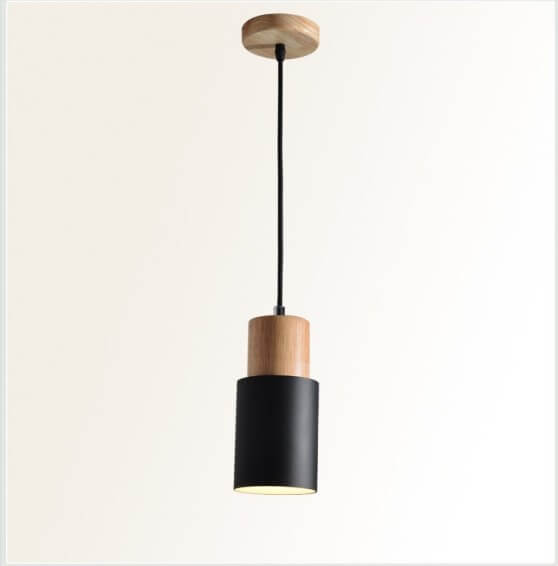Nordic Macaron Cylinder Aluminum 1-Light Single LED Pendant