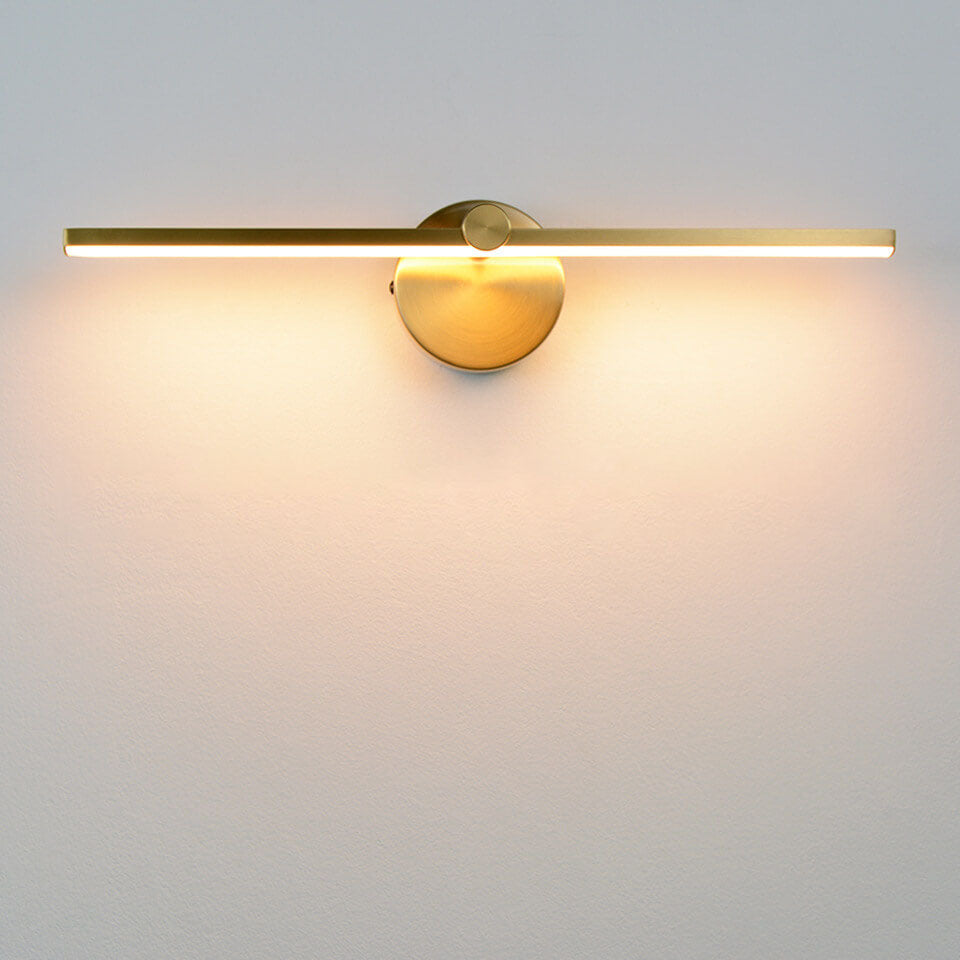 Nordic Minimalist Aluminum Long Bar Switch LED Mirror Wall