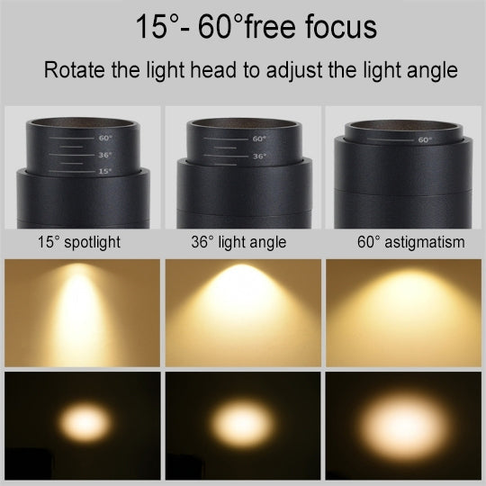 Modern Minimalist Adjustable Dimmable Focus Dimming