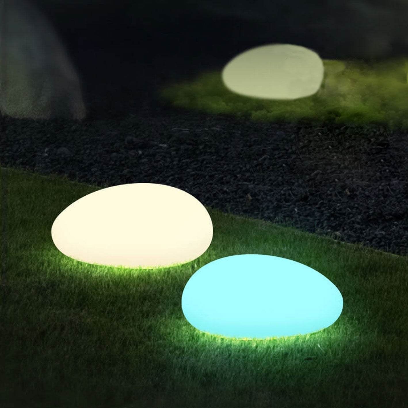 Solar Waterproof PE Spherical LED Outdoor Decorative Lawn