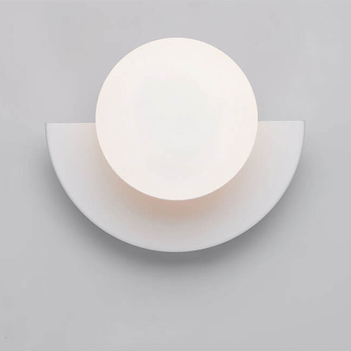 Modern Minimalist Glass Spherical Colorful Semicircle