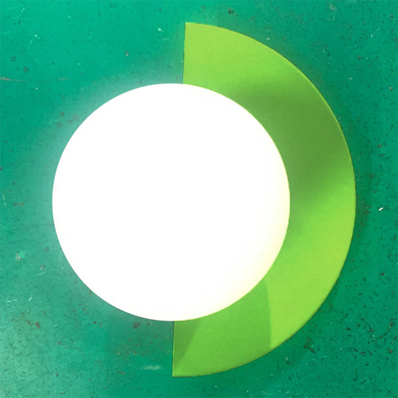 Modern Minimalist Glass Spherical Colorful Semicircle