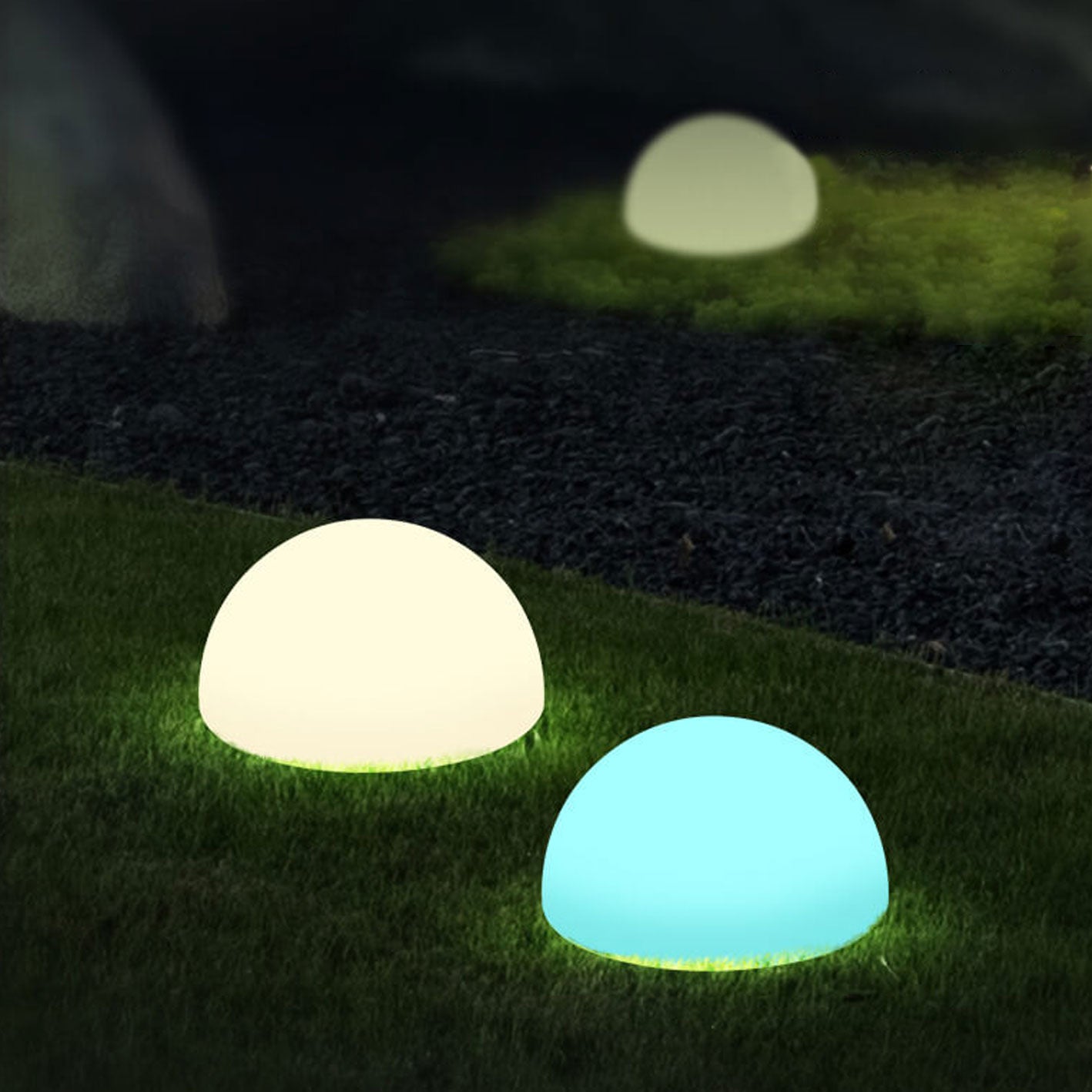 Solar Waterproof PE Spherical LED Outdoor Decorative Lawn