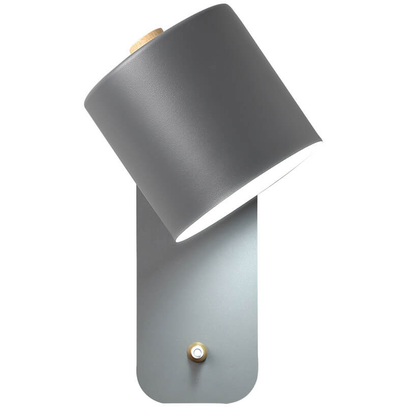 Nordic Macaron Cylinder Shape Rotatable 1-Light Wall Sconce