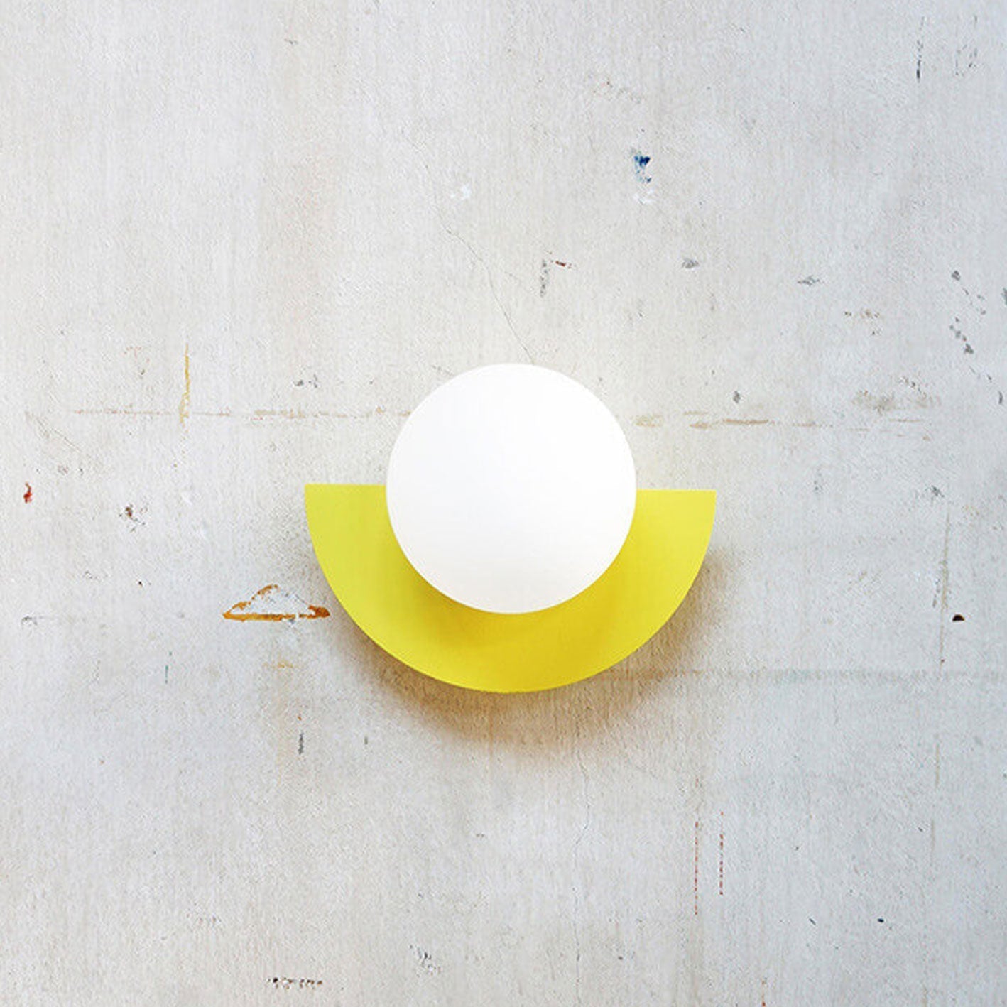 Modern Minimalist Glass Spherical Colorful Semicircle