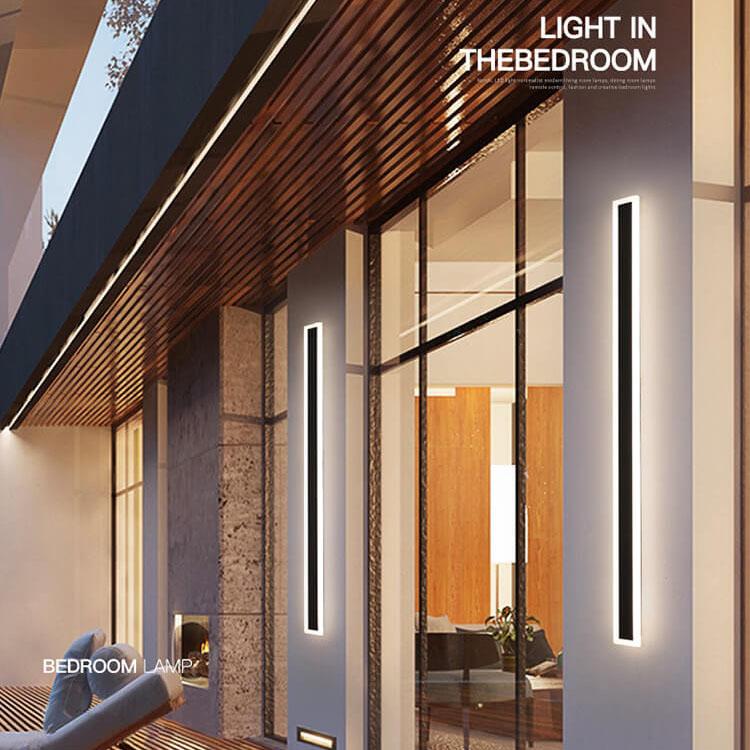 Minimalistic Elongated Bar Shaped 1-Light LED Acrylic