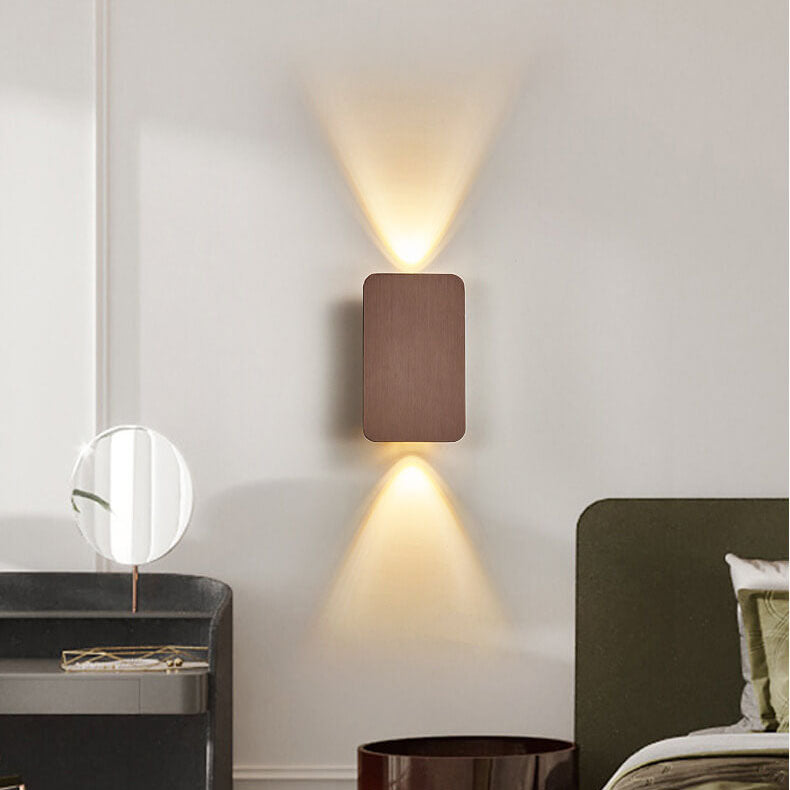 Nordic Minimalist Aluminum Rectangular Flat Panel 2-Light