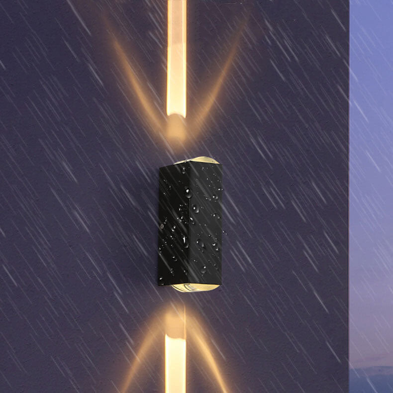 Modern Minimalist Aluminum Hardware Rectangular LED Outdoor