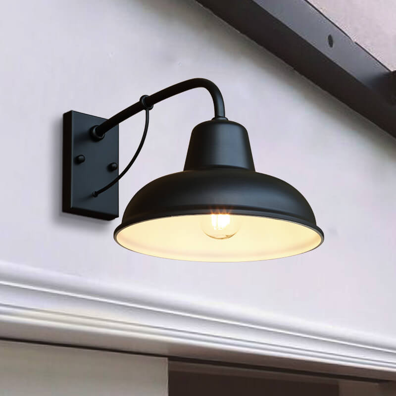 Vintage Iron Barn Waterproof Outdoor 1-Light Wall Sconce